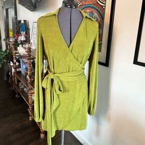 Princess Polly Paty Time Mini Dress - Green